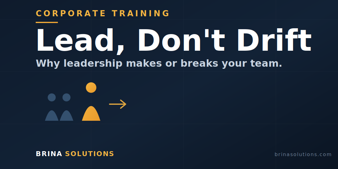 leadership development guiding a team forward