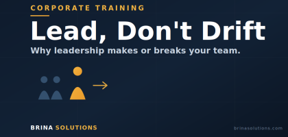 leadership development guiding a team forward