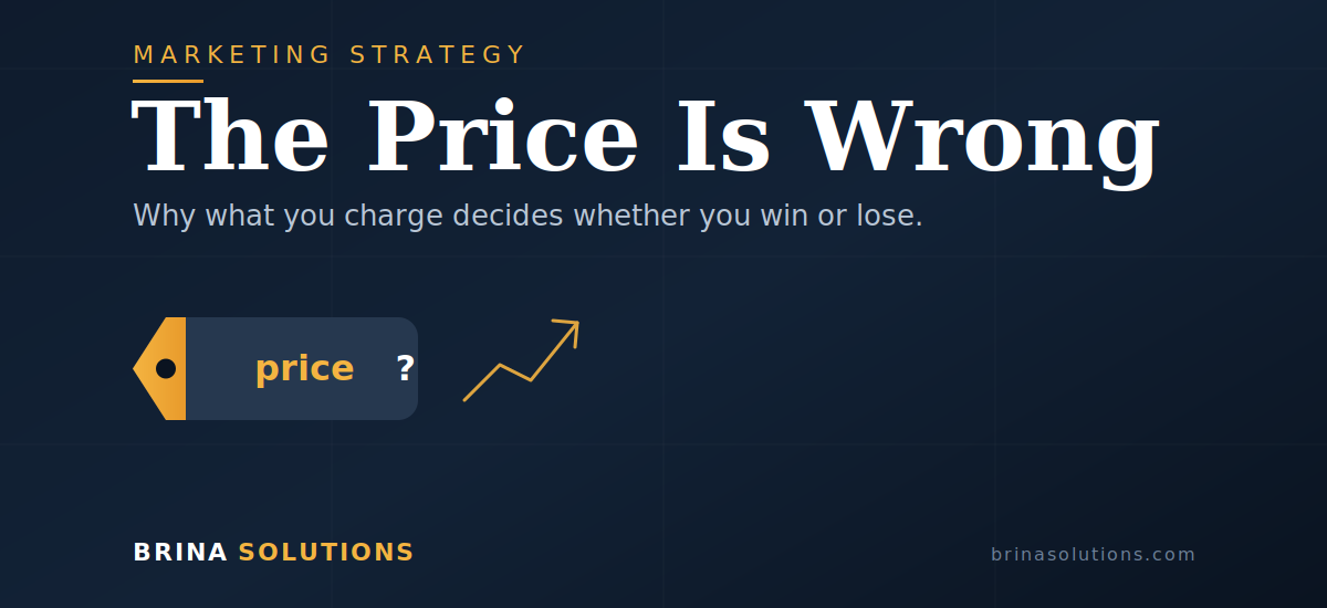 pricing strategy shown on a price tag