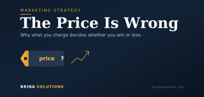 pricing strategy shown on a price tag