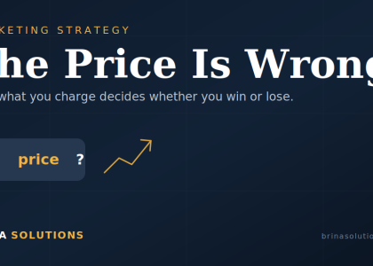 pricing strategy shown on a price tag