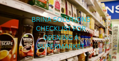 supermarket pre-opening checklist Kenya launch planning