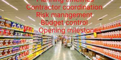 retail project management Kenya store opening timeline